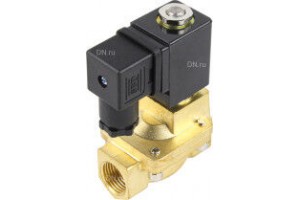 Клапан электромагнитный DN.ru VS400-VT-NC-220VAC 11/4″ Ду032 Ру16, соленоидный двухходовой, латунный