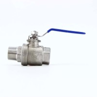 Кран шаровый муфтовый двусоставной ВР/НР нержавеющий , AISI304 DN20 (3/4"), (CF8), PN64
