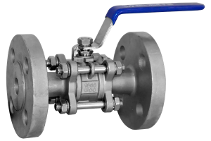 Кран шаровый фланцевый трехсоставной нержавеющий (3PC), AISI316 DN25 (1"), (CF8M), PN16