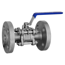 Кран шаровый фланцевый трехсоставной нержавеющий , AISI304 DN25 (1"), (CF8), PN16